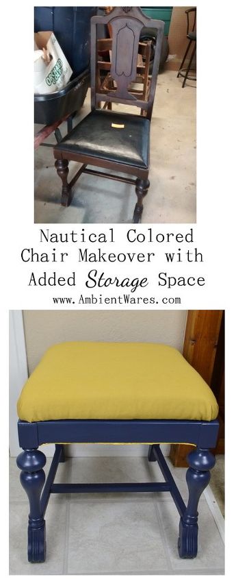 silla de color nutico con almacenamiento aadido