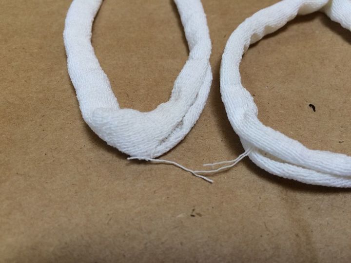 old stockings to rubber bands