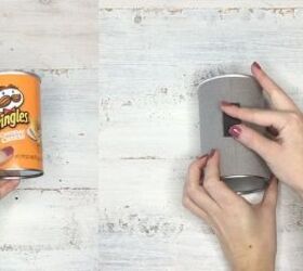 s transform tuna cans into gorgeous lighting in 9 simple steps, Hack 3 Cover in paper add magnet