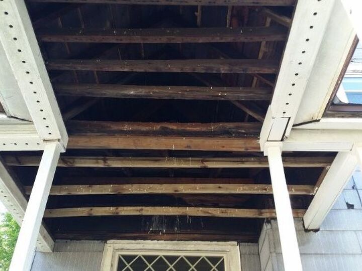 q how do i put a ceiling on my front porch it is co