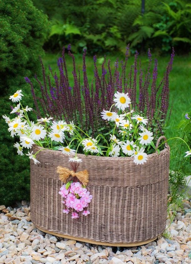 diy planter basket with casters