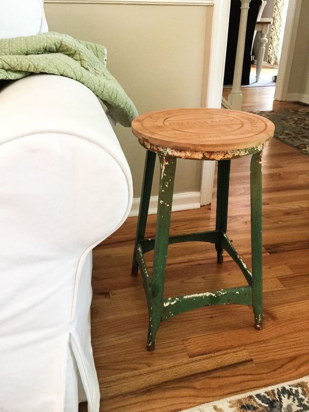 one solution for a rusty metal stool