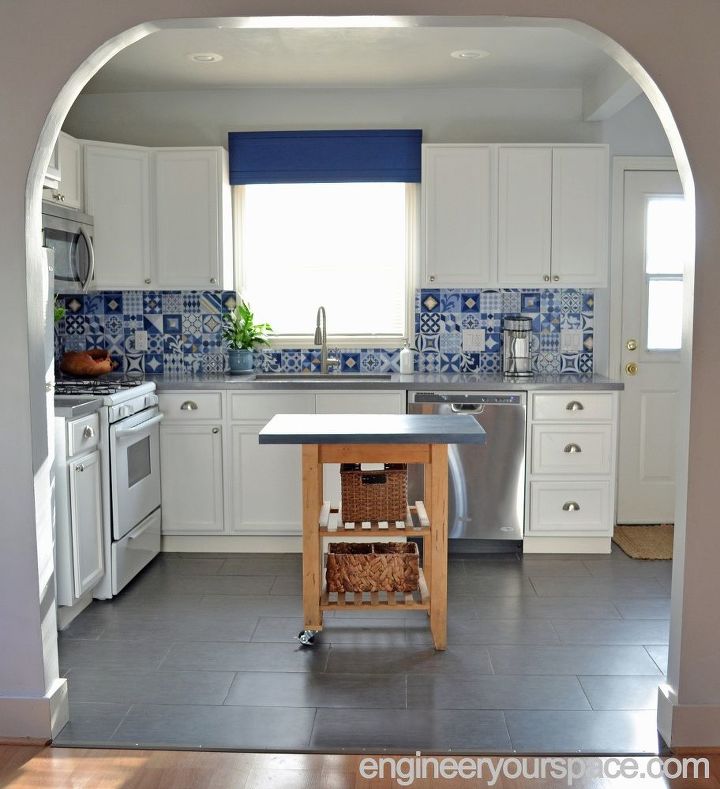 budget rental kitchen remodel that is easily reversible