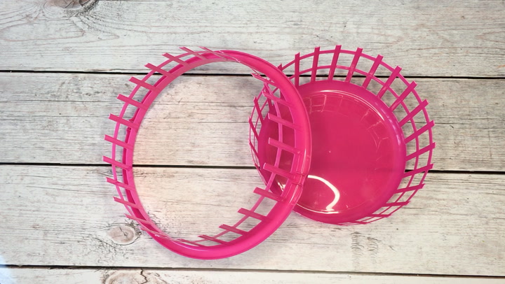 s turn a dollar store laundry basket into a wreath form, Watch the full tutorial