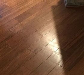 i have bamboo floors how do i keep foot shoe prints from showing