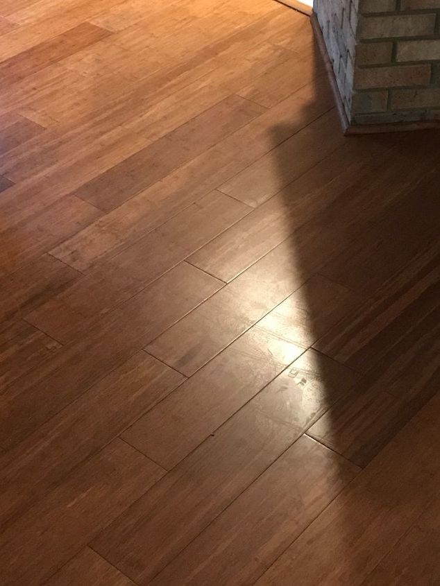 i have bamboo floors how do i keep foot shoe prints from showing