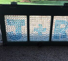 dollar store beads and old window