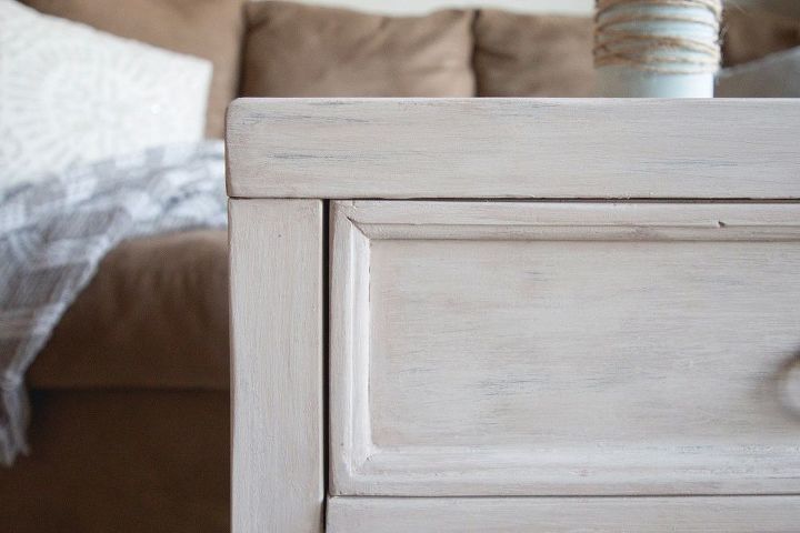 faux dry brushed nightstand