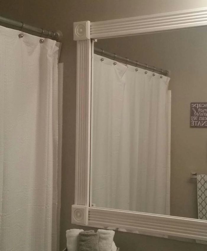 frame for an attached wall mirror