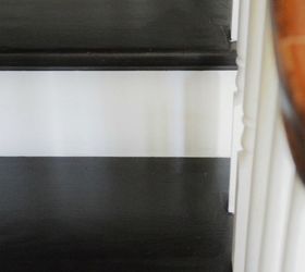 dark chocolate painted staircase makeover