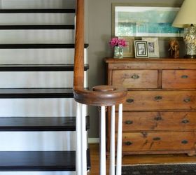 dark chocolate painted staircase makeover