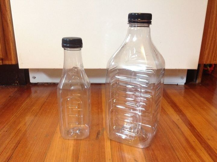 q any ideas for these square plastic iced tea bottles