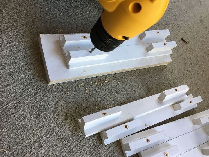 diy wooden wine glass rack