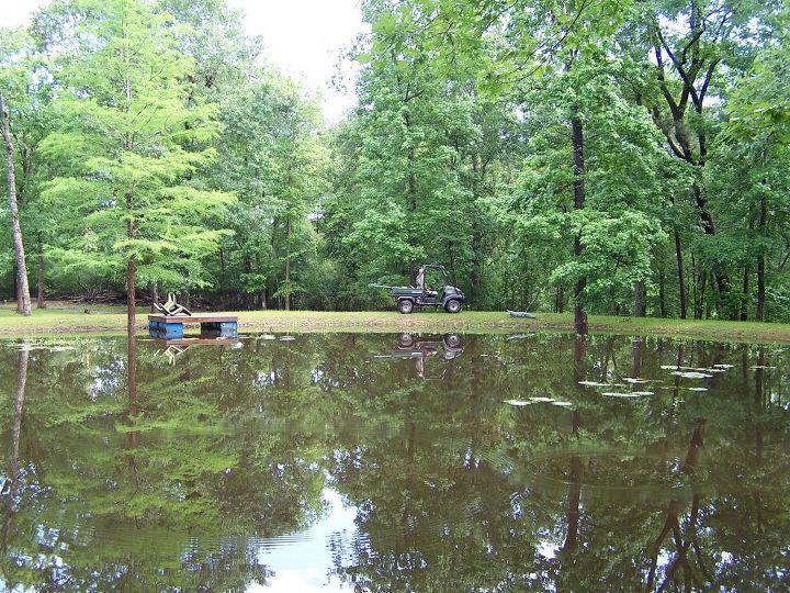 a floating deck for your pond