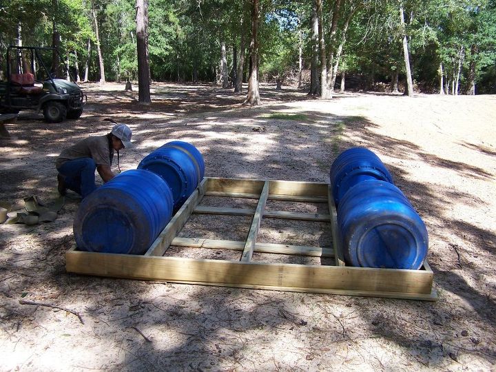 a floating deck for your pond