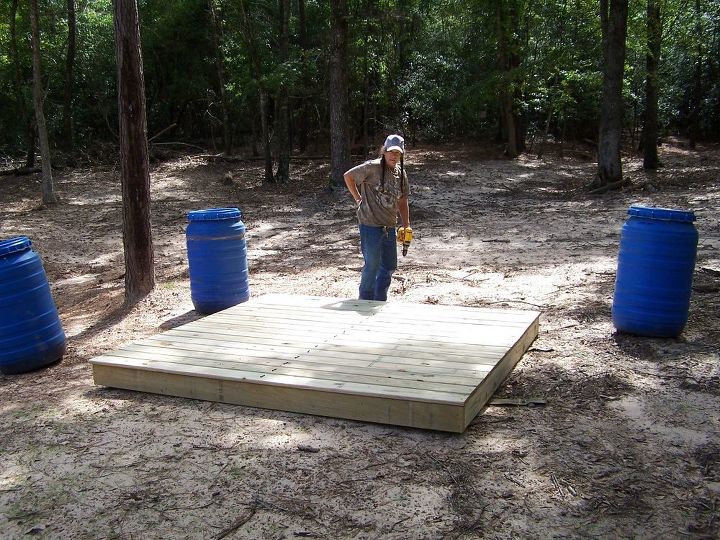 a floating deck for your pond