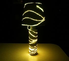 faux neon cement lamp