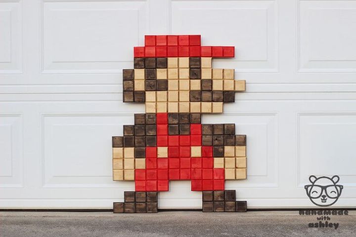 como fazer um grande pixel mario, Pixel Mario DIY