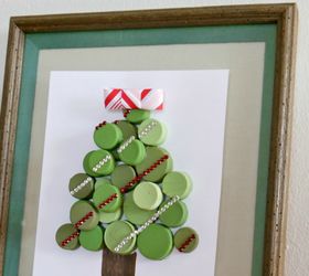 s save your bottle caps for these x crazy cool ideas, An Adorable Cap Christmas Tree