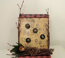s save your bottle caps for these x crazy cool ideas, A Rustic Themed Magnet Board