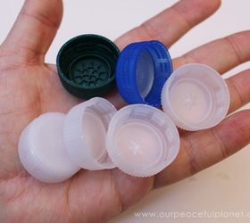 saving plastic bottle caps