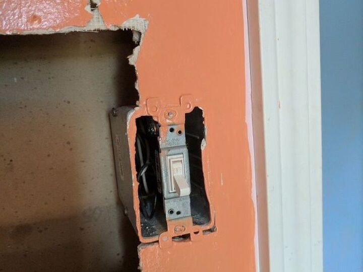 q how can i repair the drywall by this switch