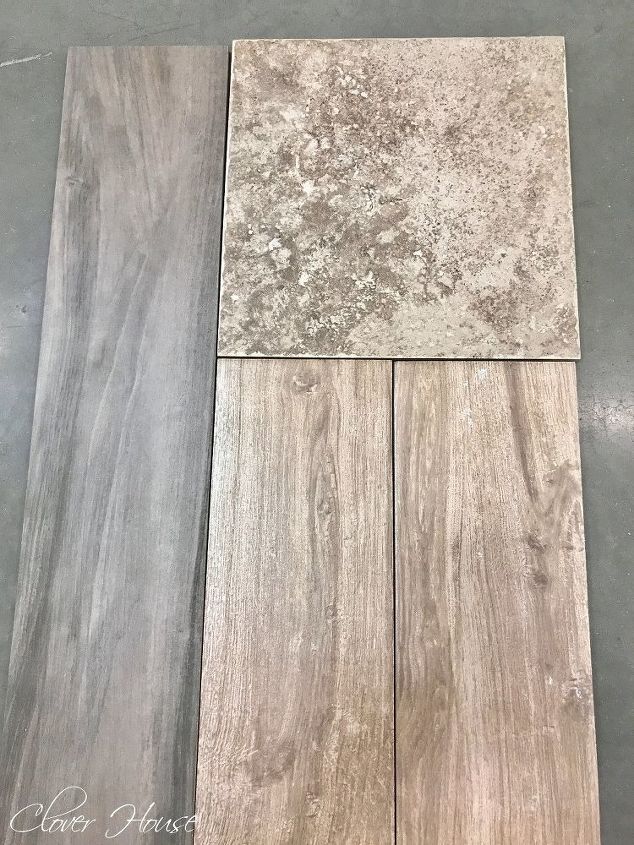 porcelain wood look tile floor