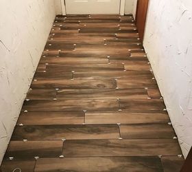 porcelain wood look tile floor