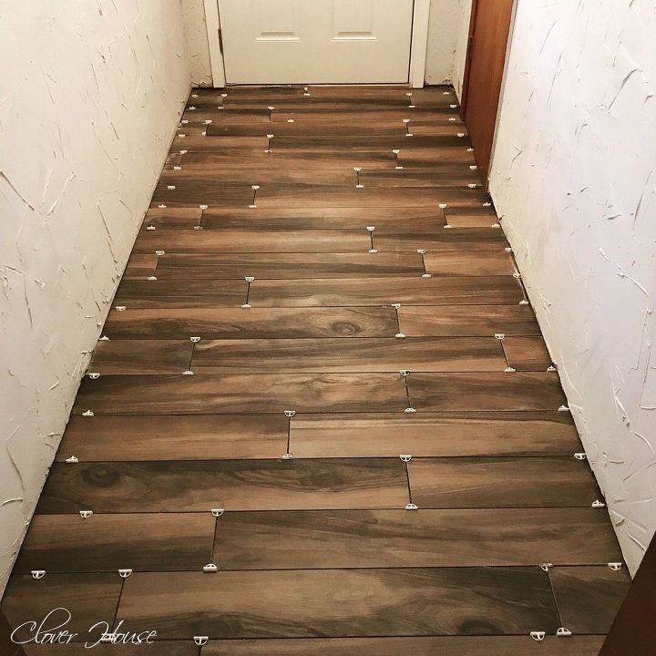 porcelain wood look tile floor