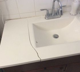 Cracked Bathroom Vanity Top