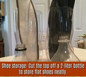 drink soda save the bottles for perfect shoe storage