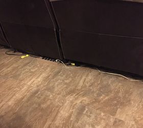 sofa baseboard hides ugly cords mechanics