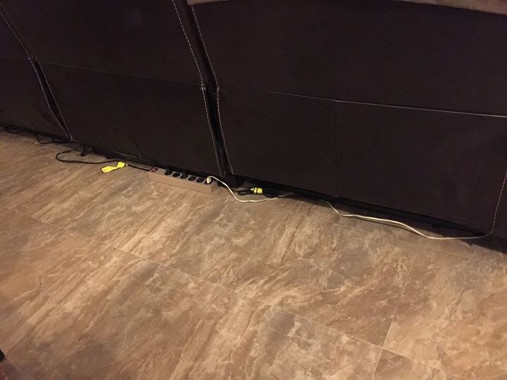 Sofa Baseboard Hides Ugly Cords Mechanics Hometalk