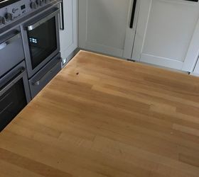 how can i darken my wooden kitchen worktops