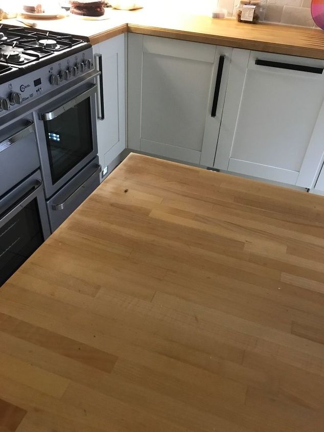 how can i darken my wooden kitchen worktops