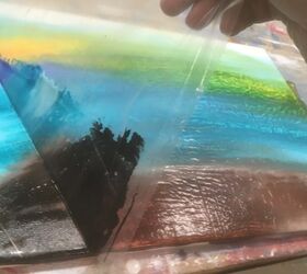 make a painting on tile with unicorn spit