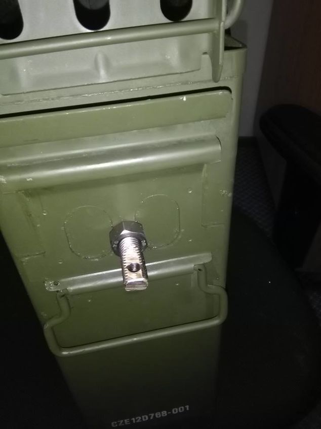 postbox from an ammunition container