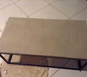 Faux Concrete Countertop Coffee And End Table Hometalk