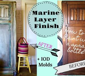 how to paint furniture blend color with a spray bottle and clay molds