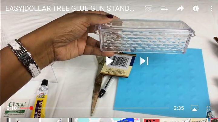 Easy Glue Gun Stand - No Measurements!