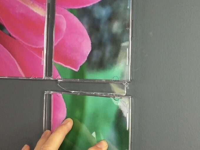 Upcycle Those Old Cd Cases For This Creative Wall Art Idea Hometalk