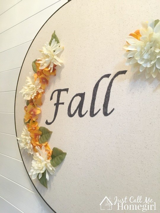 embroidery hoop wreath for fall