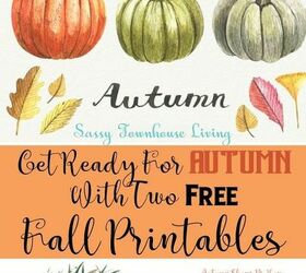 get ready for autumn with two free fall printables