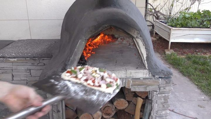 diy wood fired pizza oven for 200