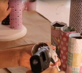 Make a DIY Hair Accessory Holder From Paper Rolls