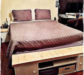 how to build a queen size platform bed