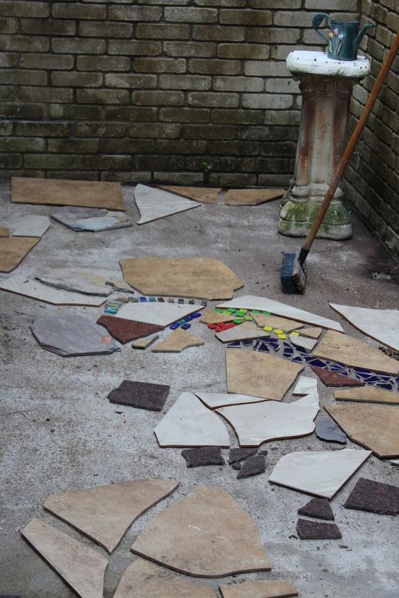 mosaic catio cat patio project