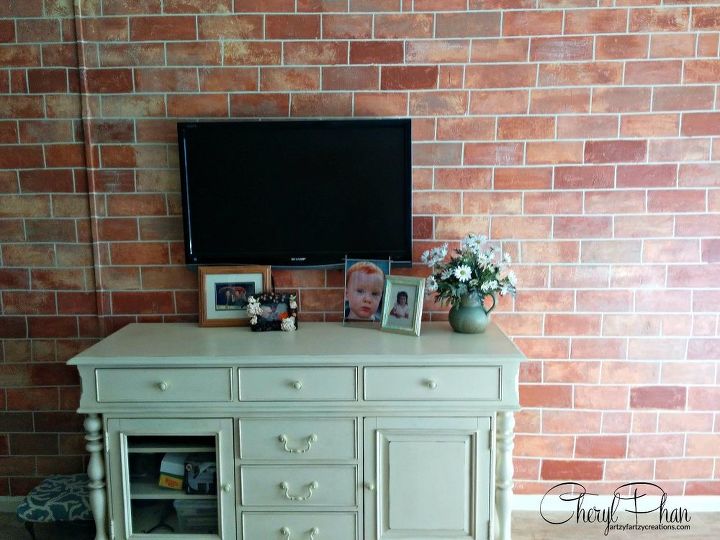 how to paint faux brick