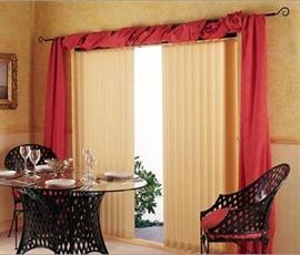 I Need Ideas For A Valance My Vertical Blinds Hometalk You Can Drape A Complimentary Color Across Curtain Rod Something Like This