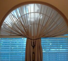 One Cut, No Sew Arched Window Covering